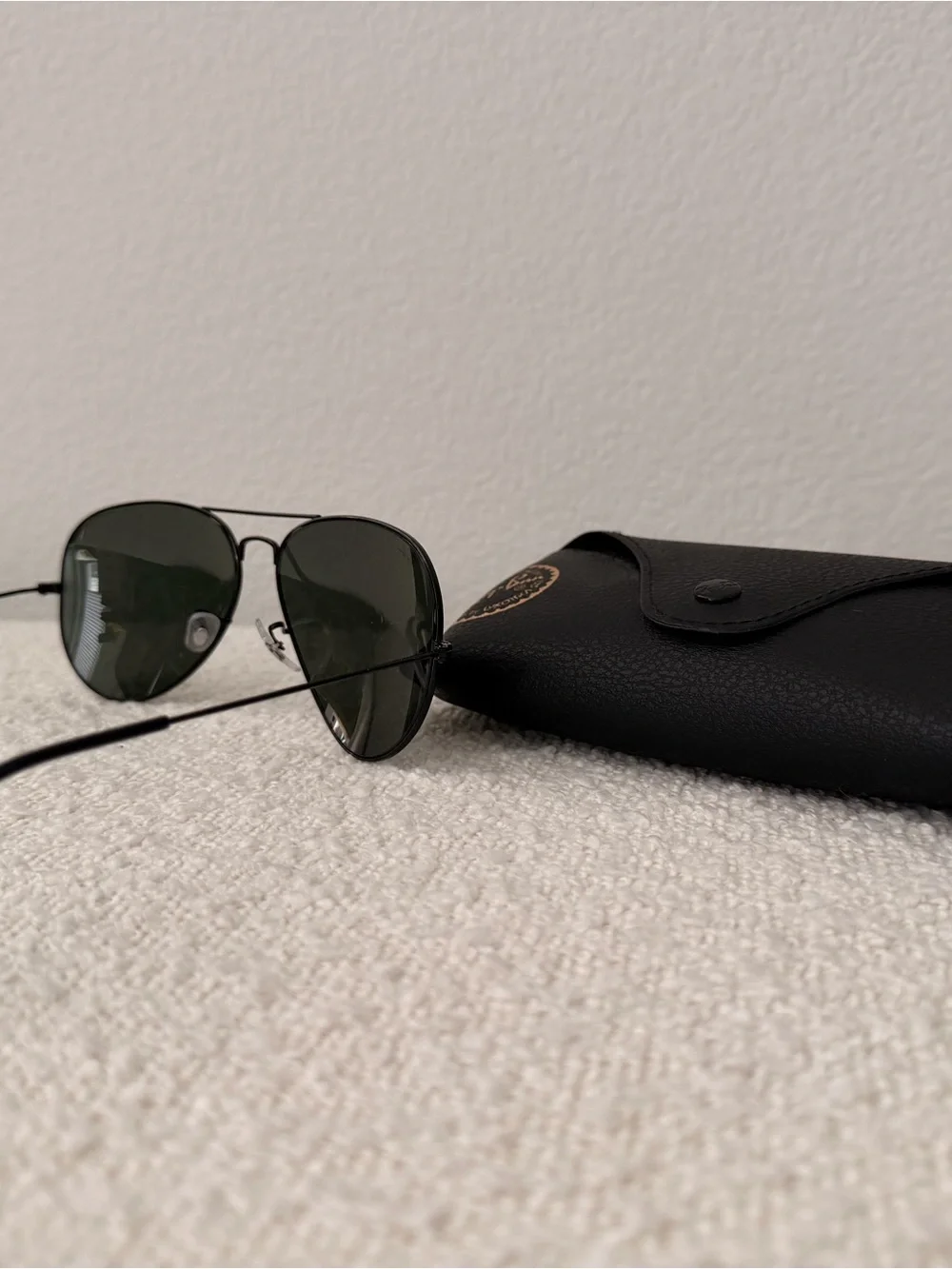 Ray-Ban Black Aviator Large Metal Sunglasses